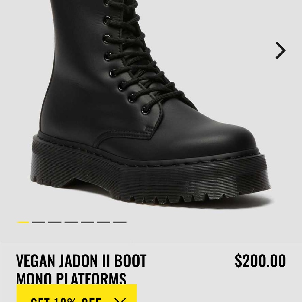 Vegan Jadon platform doc martens